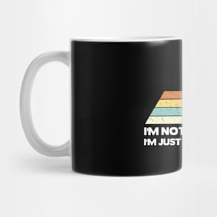 I'm Not Speeding I'm Just Qualifying Retro Mug